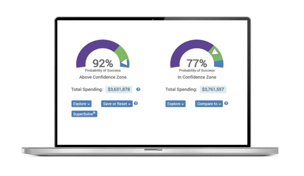 Computer featuring wealth management tools